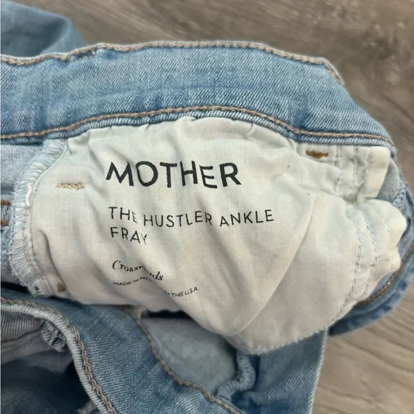 MOTHER jeans The Hustler Ankle Fray in Crossroads size 29 - Picture 2 of 7